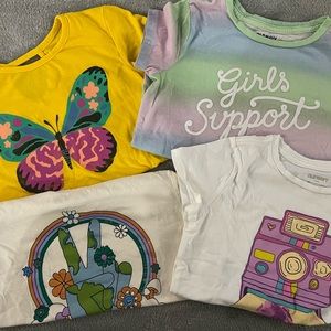 Girls Size 8 graphic T-shirt Bundle, back to school